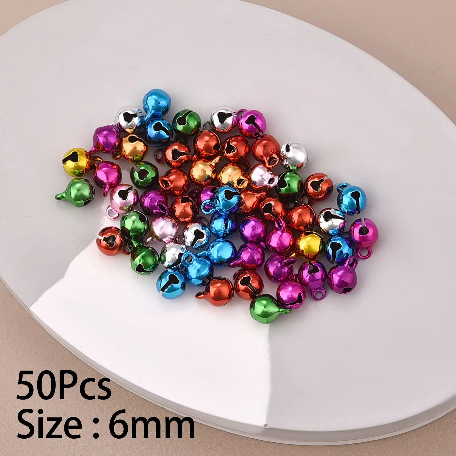 

5-50 шт., яркие металлические колокольчики для украшения ёлки