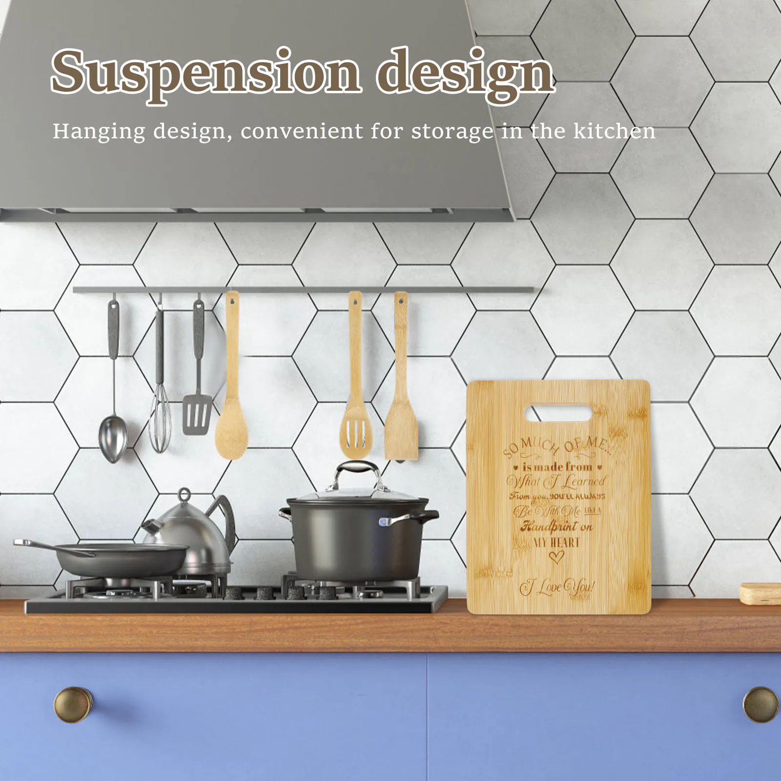 Набор разделочных досок и посуды бамбуковых кухонных принадлежностей