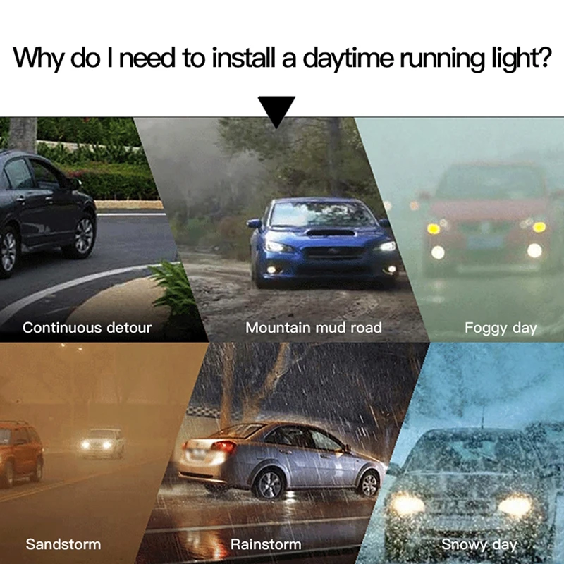 2 шт. автомобильные светодиодсветодиодный дневные ходовые огни |