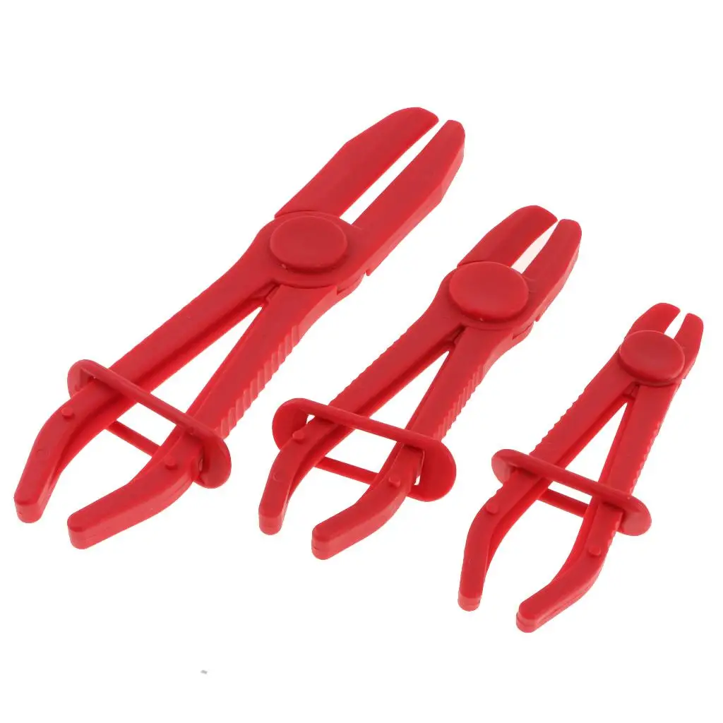 

3X Nylon Hose Clamp Mixed Sizes Fuel Hose Tool Kit Pinching Off Pliers