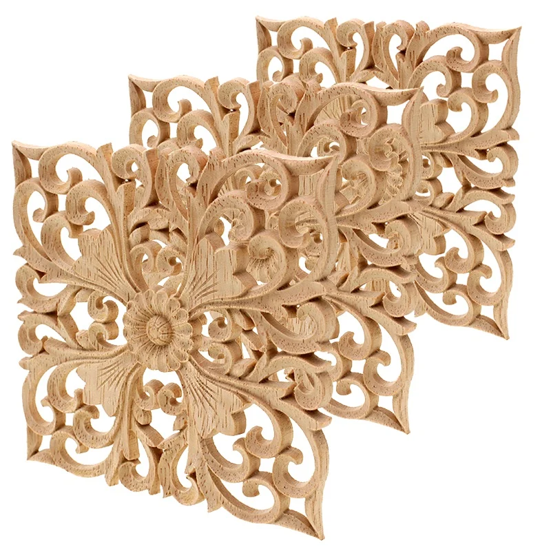 

Wooden Decal Supply European-Style Applique Real Wood Carving Accessories And Retail.Woodcarving