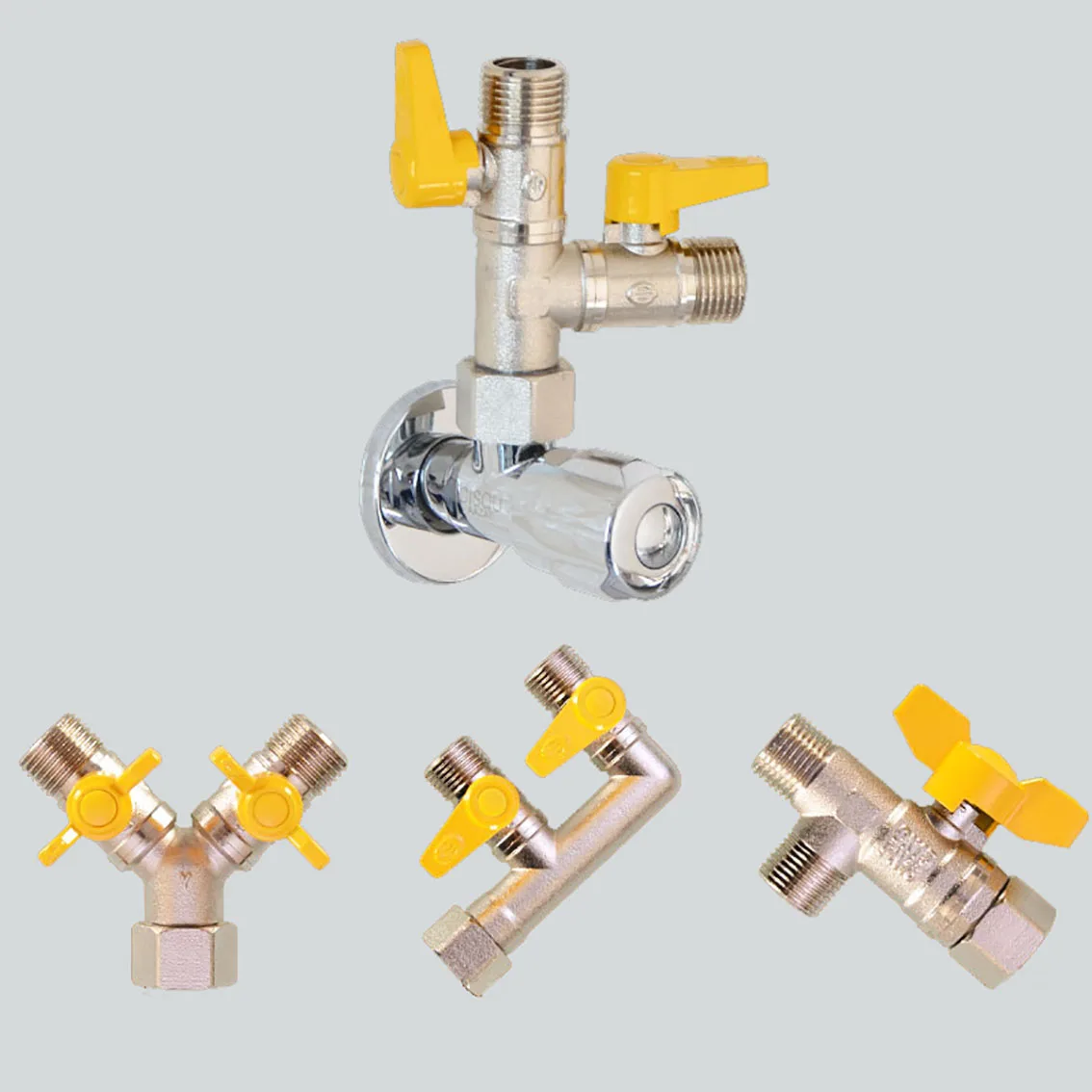 

1Pc Pipe Fittings Connector 1/2" 3/4" BSP Tee/1-Way Equal Diameter Elbow Straight Water Hose Converter Garden Irrigation Adapter