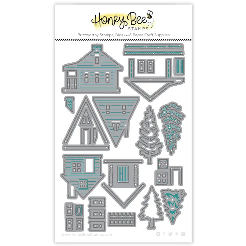 

2023 New Summer Cabins Chimney The Tree Metal Cutting Dies DIY Scrapbooking Paper Craft Make Album Card Punch Embossing Template