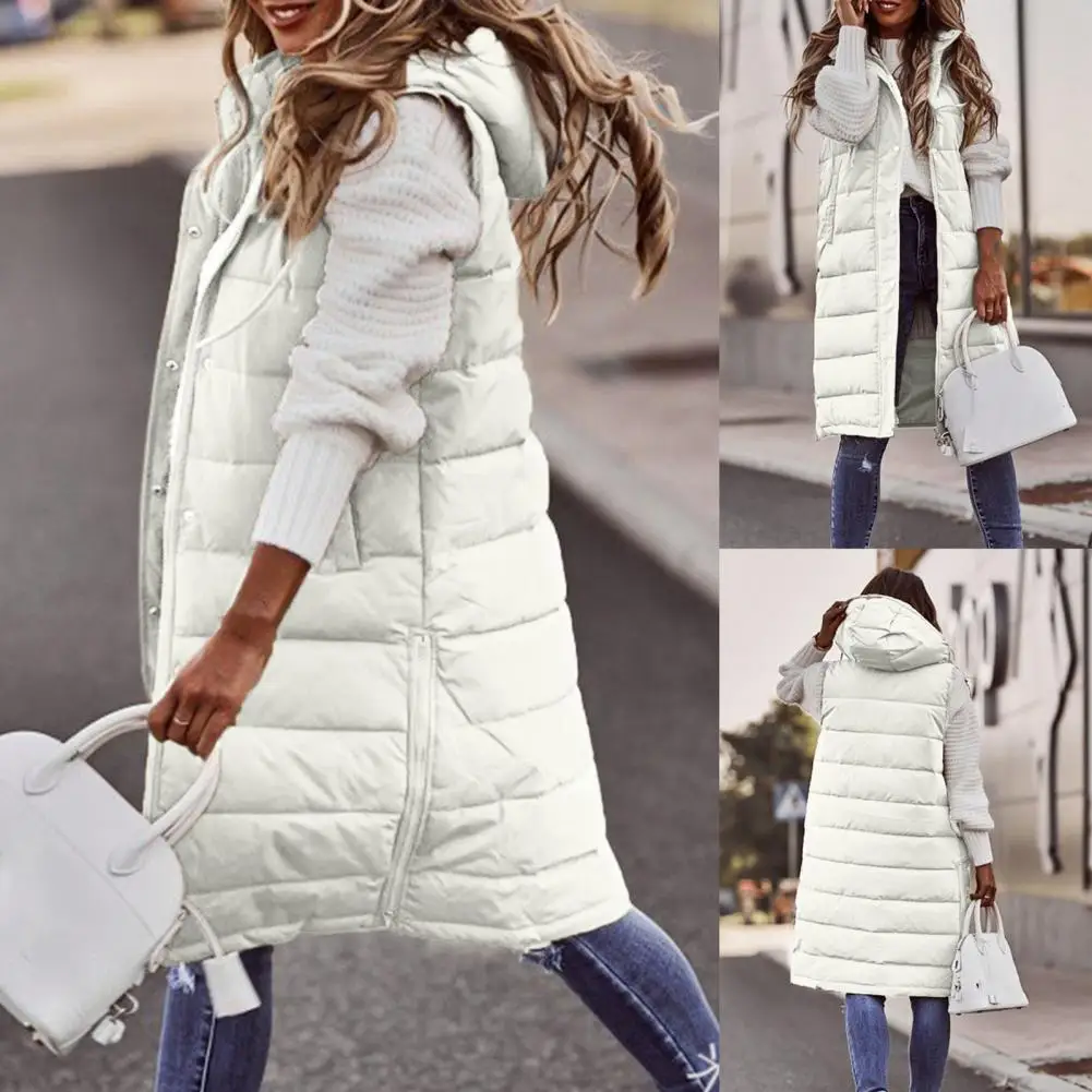 Autumn Winter Cardigan Women 2022 New Fashion Cotton Padded Warm Thicken Long Cardigan Female Oversized Hooded Parka Jacket