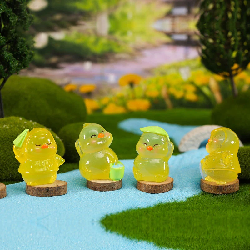 1 комплект светящийся мини-украшение в виде животного мультяшный хомяк утка