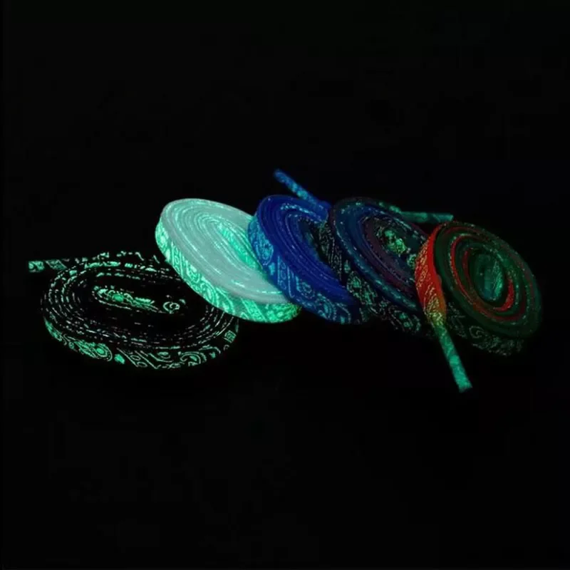 

2022NEW Luminous Shoelaces Flat Sneakers Canvas Shoe Laces Glow In The Dark Night Color Fluorescent Shoelace 120/140/160cm