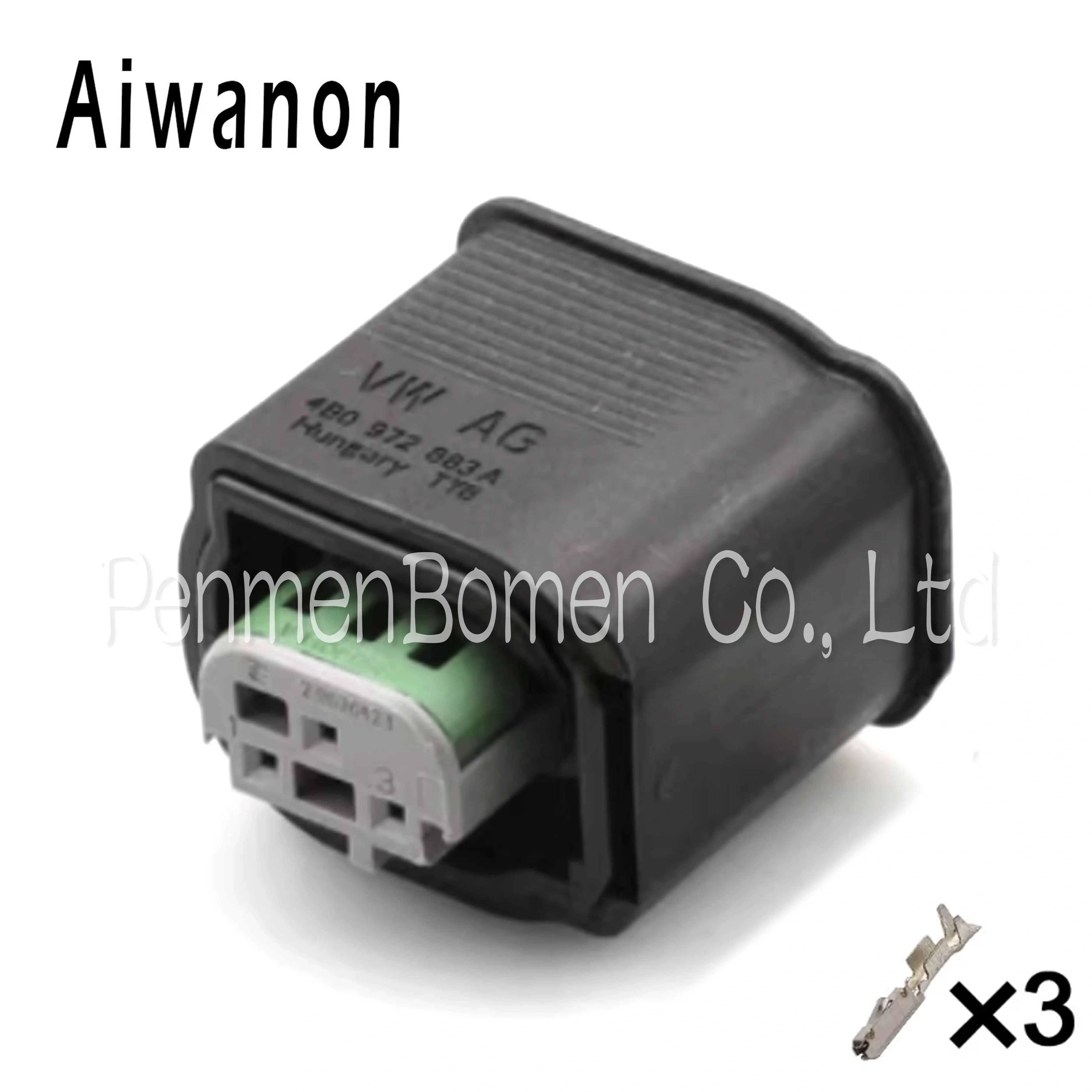 

1 комплект 3-контактный 2- 967642 -1 автомобильный PDC парковочный электрический кабельный разъем водонепроницаемый женский жгут проводов для Ford BMW 4B0 972 883 A