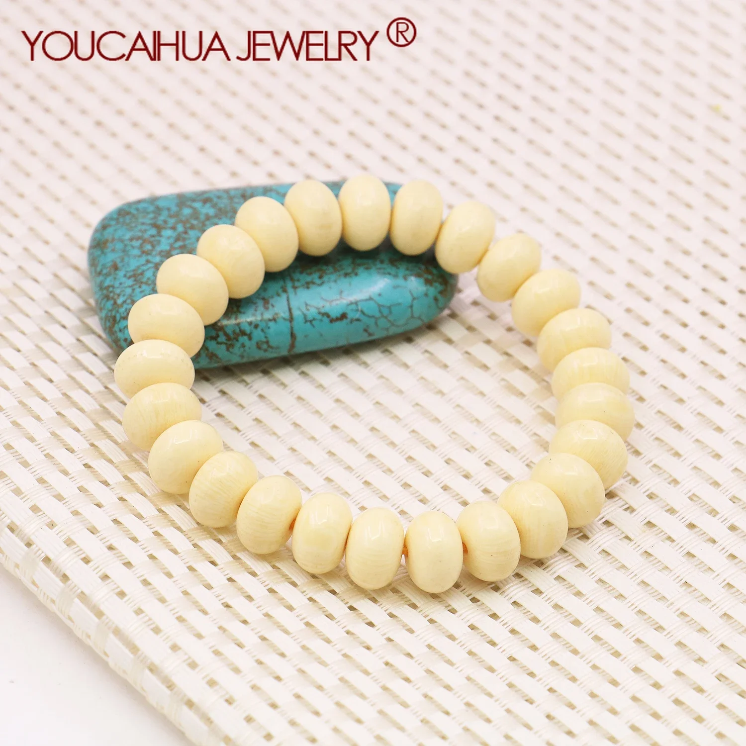 8x12 мм счеты бежевый пчелиный воск браслеты из смолы женская эластичная цепочка