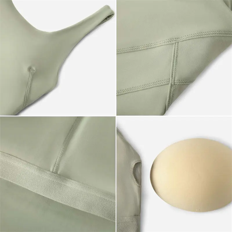 Nepoagym EFFORT Women's Longline Sports Bra Wirefree Padded Medium Support Yoga Bras Gym Running Workout Cropped Tank Tops