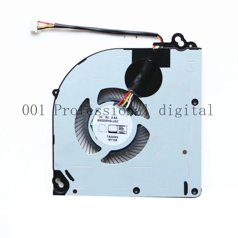 Вентилятор процессора ноутбука для серии CLEVO P950 P960 P970 BS5205HS-U3Z 4PIN P950EN P970RF