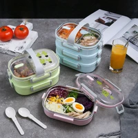 304 stainless steel multi layer compartmentalized sealed portable leakproof insulation lunch box for students and children