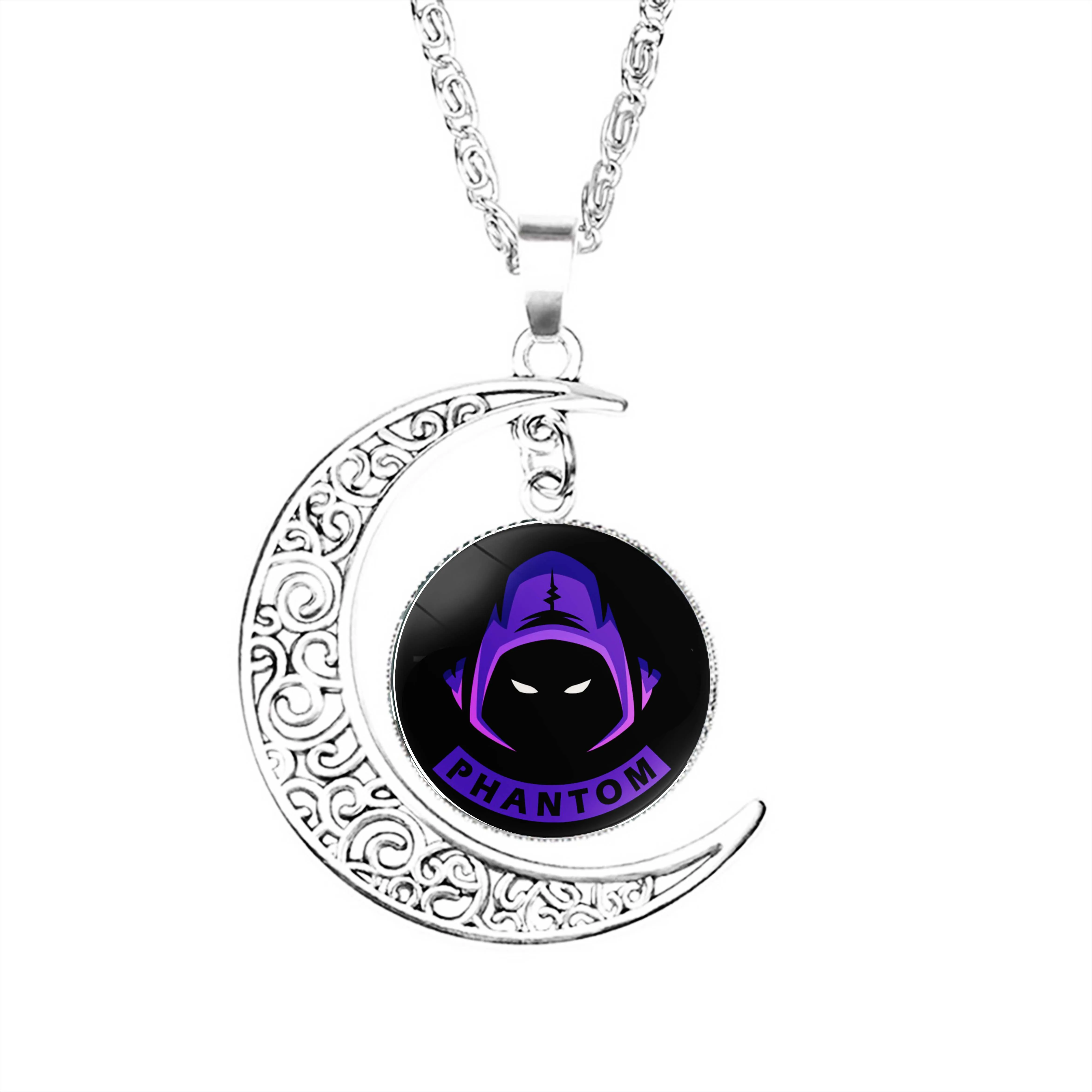 

Aia Phantom Moon Necklace Lady Charm Jewelry Boy Gifts Pendant Fashion Women Dome Chain Glass Lovers Men Accessories Party