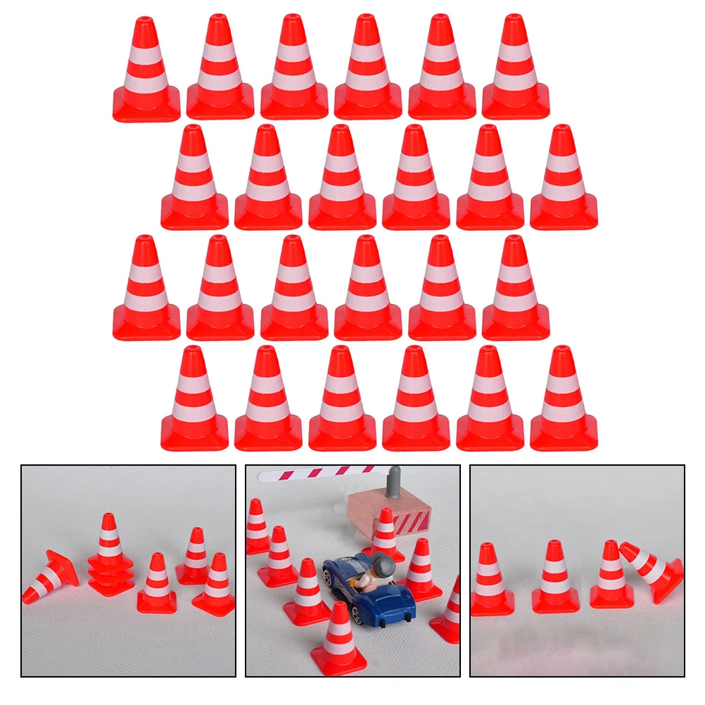 

35 Pcs Toy Kids Traffic Scene Props Mini Sports Cones Training Cones Traffic Safety Cone Toy Football Cones