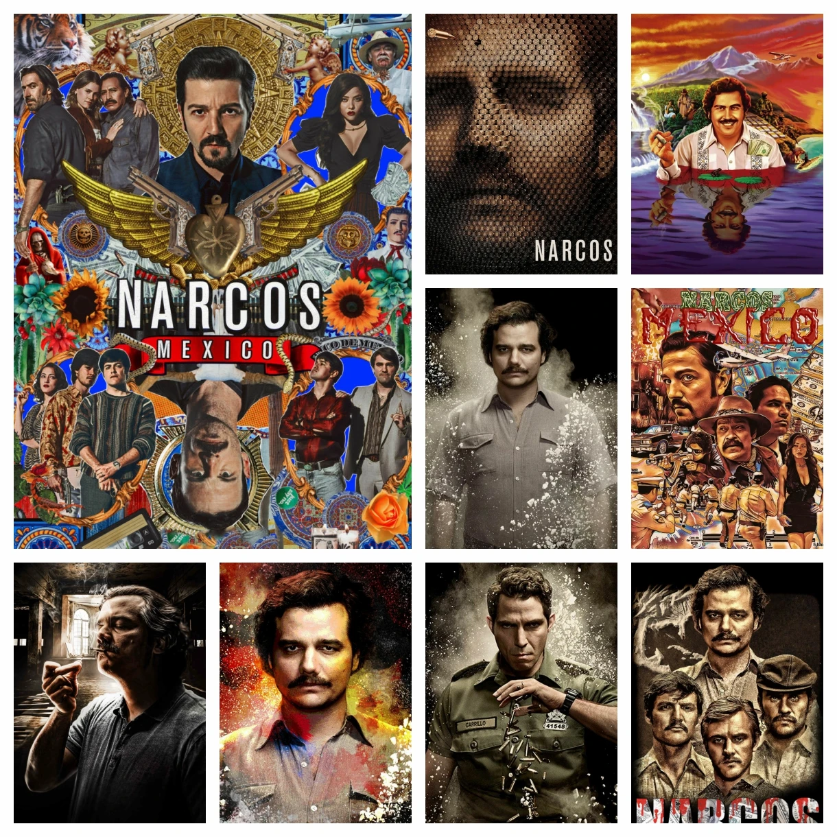 

DIY Narcos Full Diamond Painting Accessories Classic Crime Series TV Art Cross Stitch Embroidery Picture Mosaic Craft Home Decor