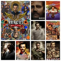 DIY Narcos Full Diamond Painting Accessories Classic Crime Series TV Art Cross Stitch Embroidery Picture Mosaic Craft Home Decor