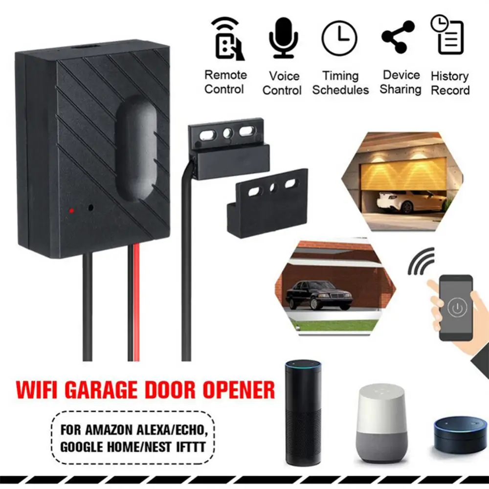 

Ewelink Garage Opener 5v Smart Door Switch No Hub Require Usb Remote Control Garage Door Controller Work With Alexa Google Home