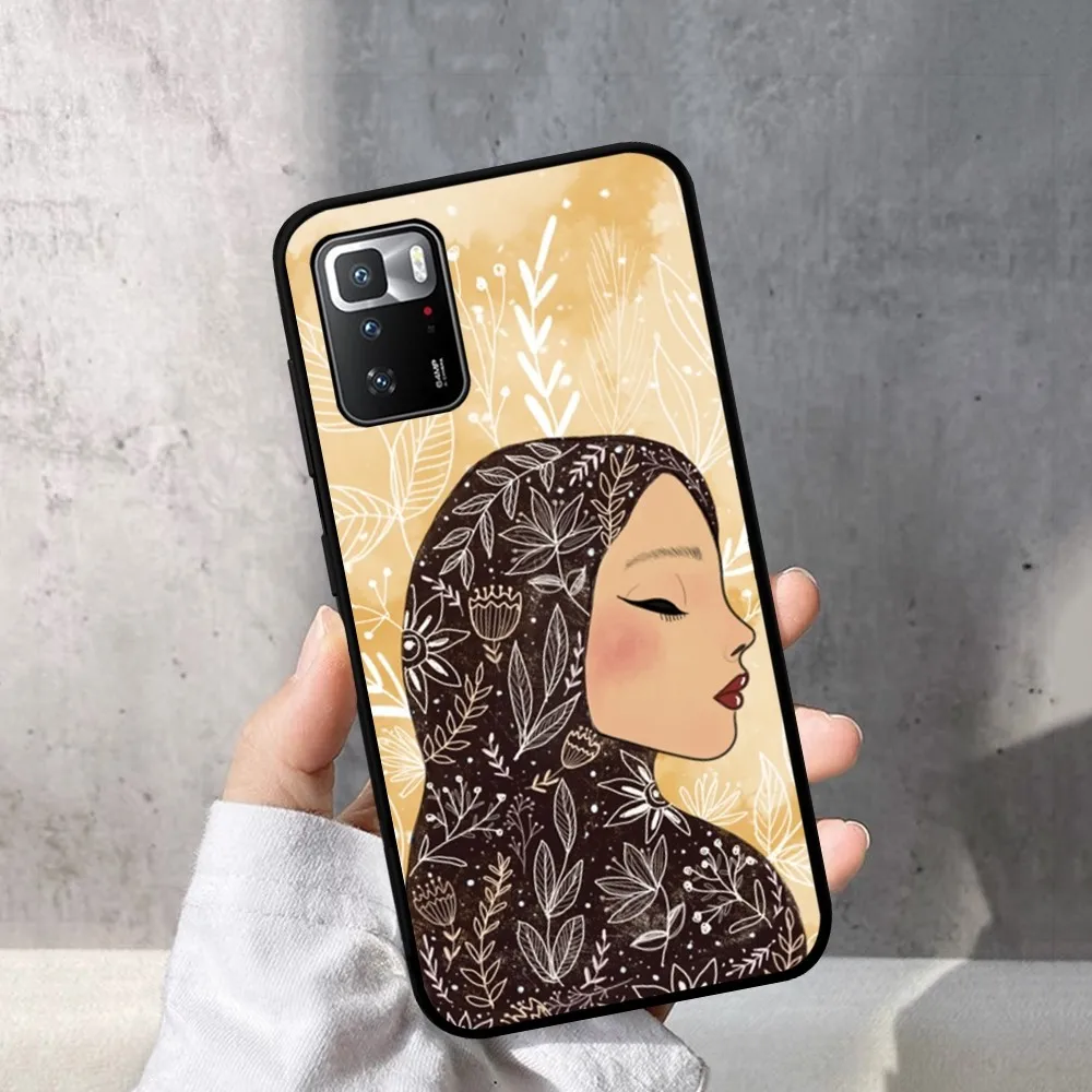 Телефон для мусульманской женщины телефон Исламской девушки случай Redmi