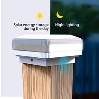 acmeshine solar post cap lights 2 lighting color led deck fence cap lights for 4x4 6x6 wooden posts garden decoration