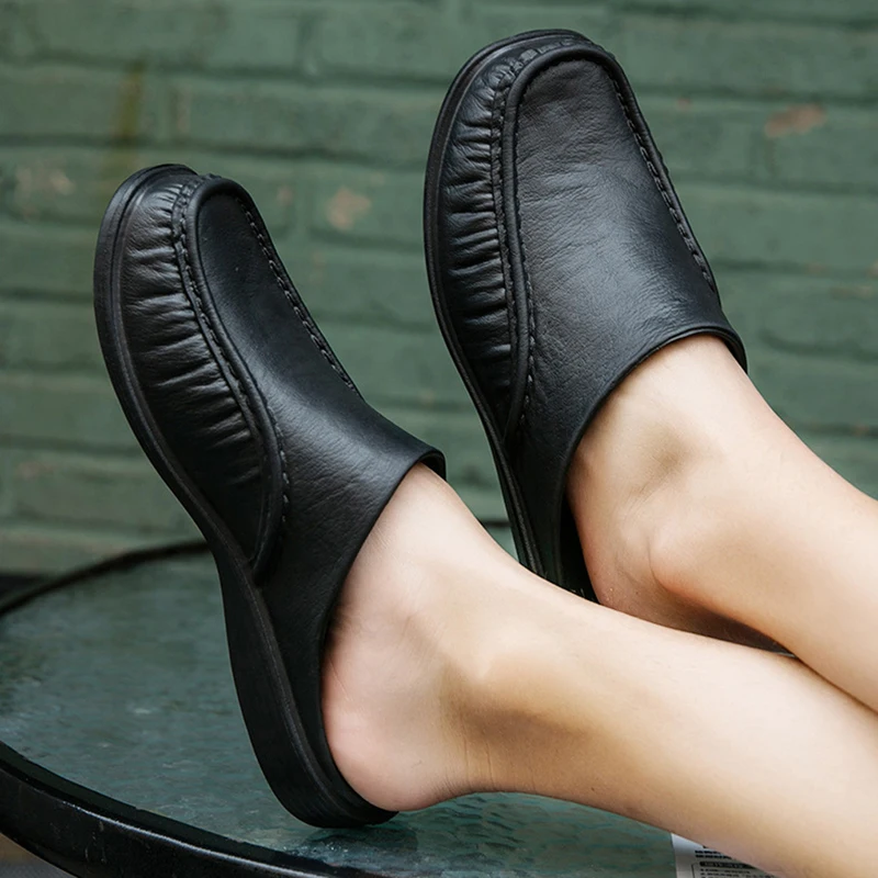 

GAOKE Home Slippers Men Autumn Winter EVA Shoes Slippers Flats Shoes Non-slip Soft Floor Sneakers For Indoor Mens New