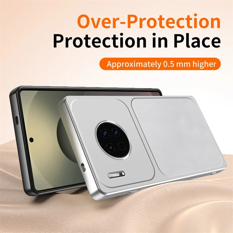 Фото Кожаный чехол с текстурой личи для защиты от ударов для Huawei Mate30 Mate 30pro, не желтеющий, из овечьей кожи, для мобильного телефона №4