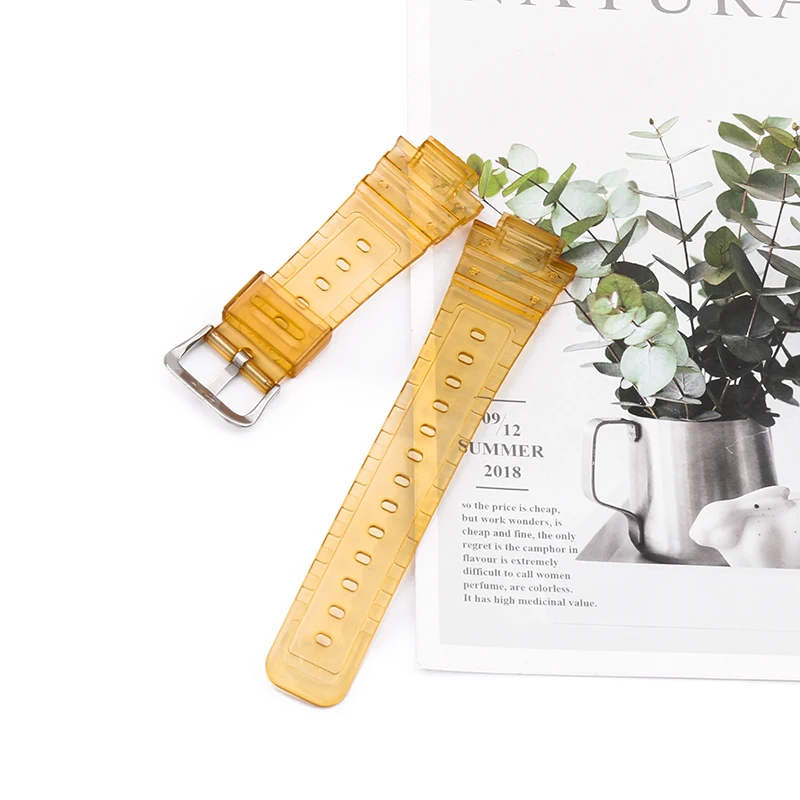 Resin Clear Watch Band Set Suitable for Casio DW-5600SK 5635 GW-B5600 Ice Tough Ice Electric Clear watch band set accessories