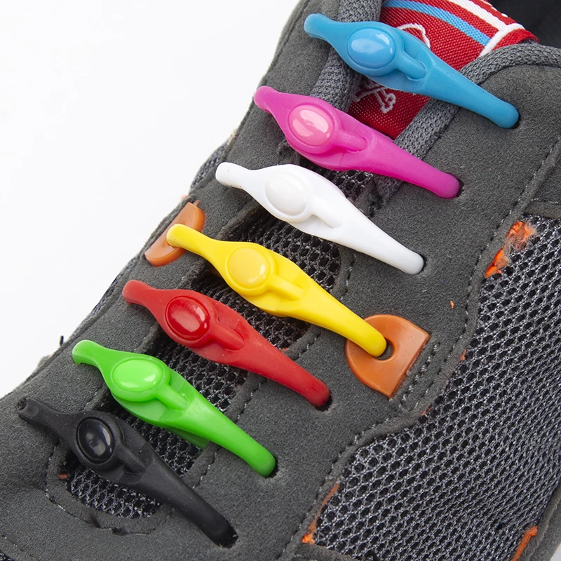 

Силиконовые шнурки 12 шт./лот, модные круглые эластичные шнурки для обуви, специальные шнурки без завязывания, резиновые шнурки для мужчин и ...