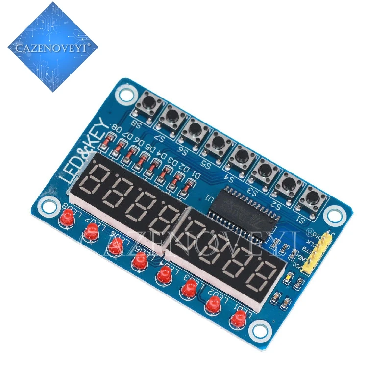 Модуль TM1638 с отображением клавиш для AVR Arduino новая 8-битная светодиодный вая