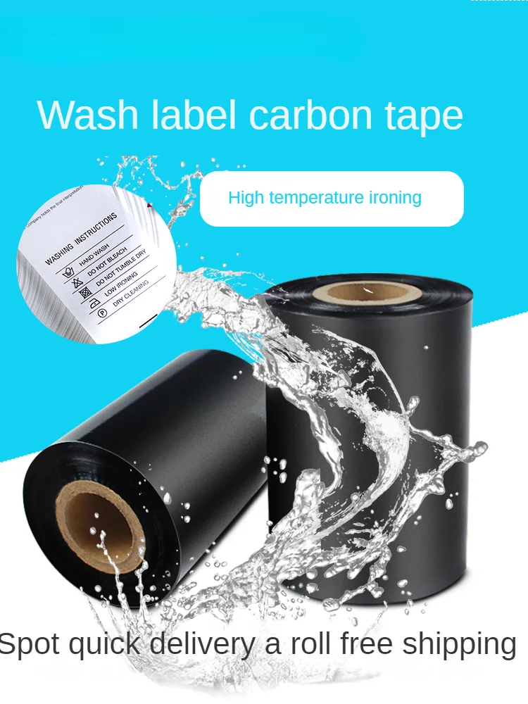 

Label Maker Tape Washable Label Carbon Tape Printing Clothing Fabric Label High-temperature Resistance Nylon Satin Ribbon
