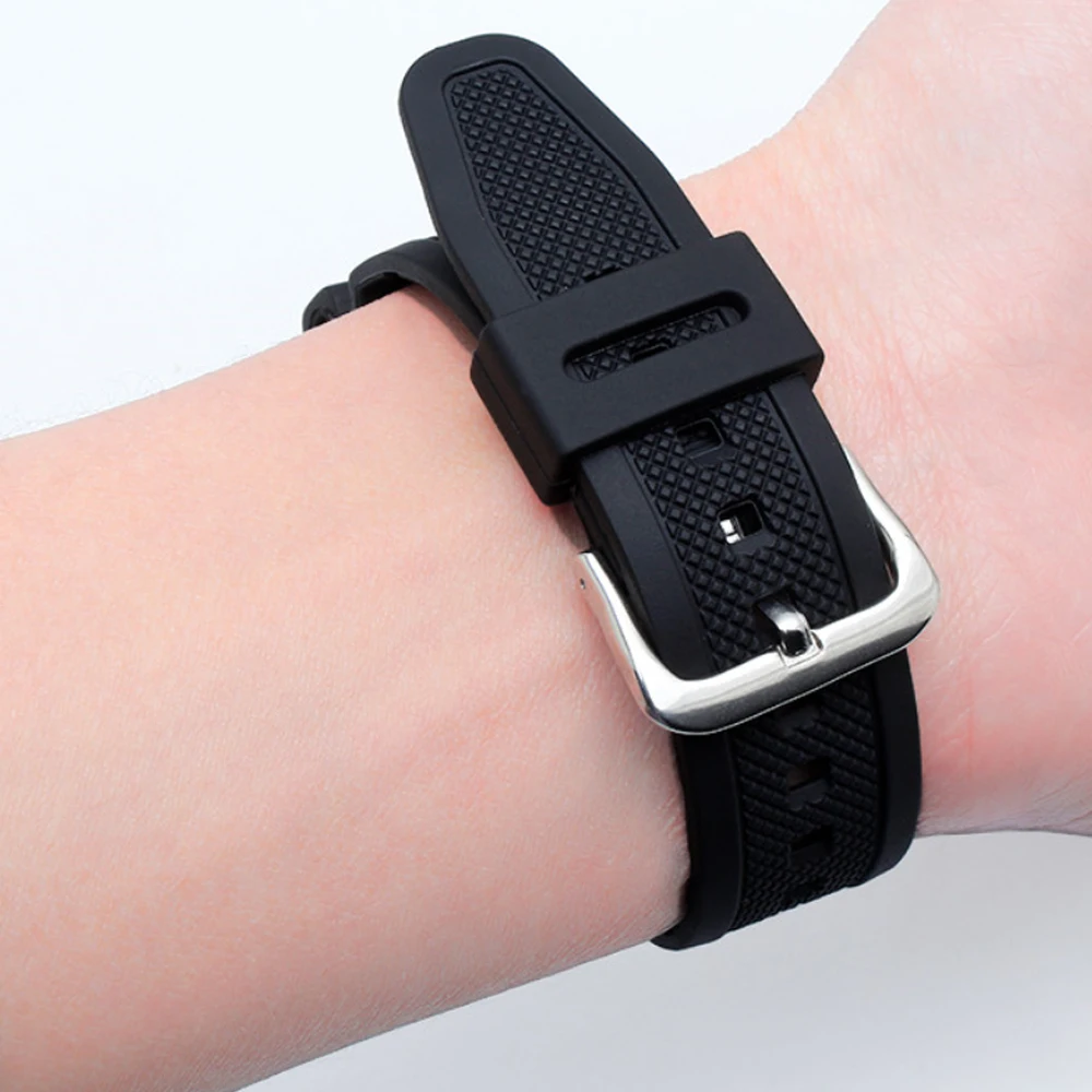 18MM Silicone Strap Men For Casio Watch Strap AE-1000w AQ-S810W SGW-400H Sports Replacement Watchband Correa for Reloj Casioak