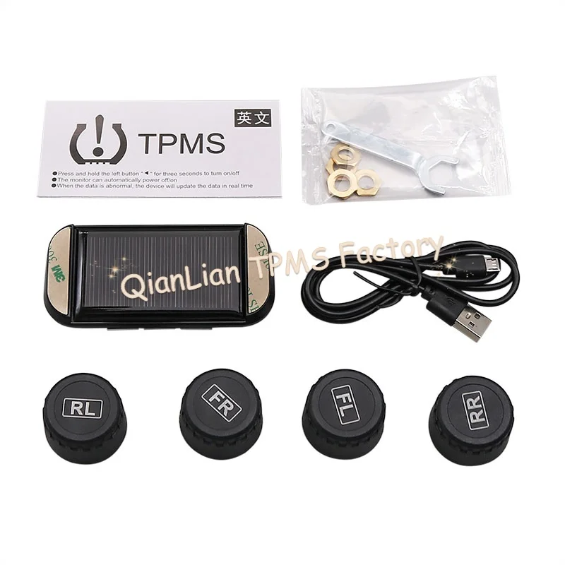 

Система Контроля Давления В Шинах TPMS Солнечной Системы С 4 Внешними Предупреждениями О Температуре, Экономия Топлива