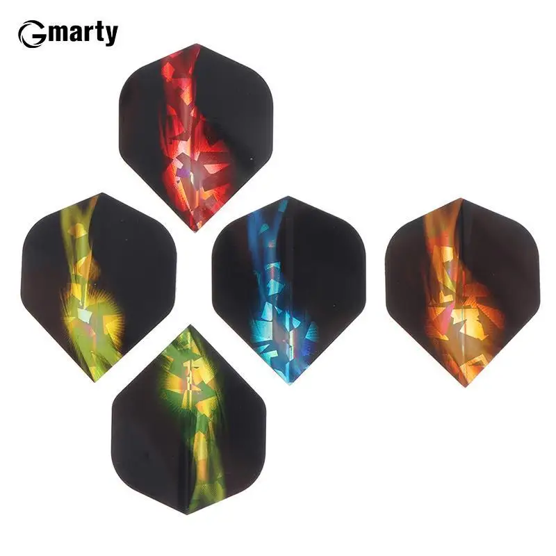 

12pcs Dart Tails Extra Thick Dart Flights Tails Wings Dardos Knight Darts Feather Leaves For Dartboard Games Accessories 5Colors