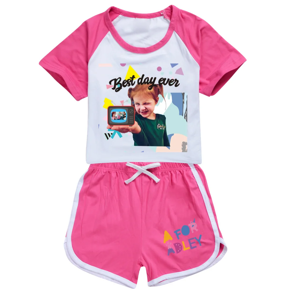 Летняя детская одежда футболки и шорты комплект из 2 предметов спортивный костюм