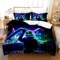 dj music style bedding set for bedroom soft bedspreads home dector comefortable duvet cover quality quilt cover and pillowcase