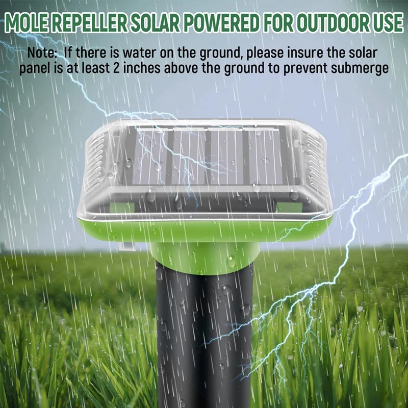 Репеллент Ультразвуковой солнечный репеллент от кротов Открытый источник