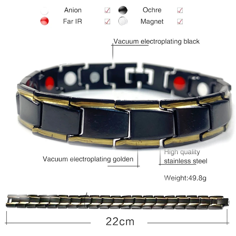 

Weight Loss Men Couple Bracelet Magnets Slimming Removable Bangle Relieves Fatigue Magnetic Therapy Health Care Jewelry