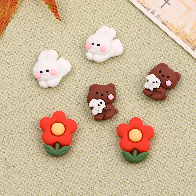 10 шт. искусственных цветов смола сделай сам шляпа айсбокс заколка фотоальбом