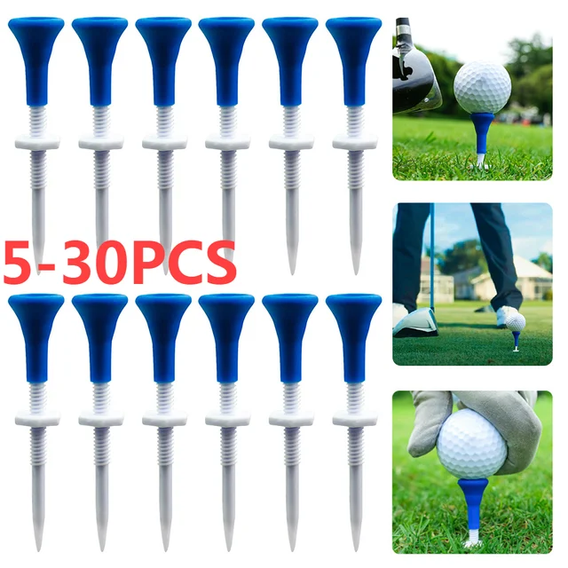 5-30PCS Plastic Golf Tee Adjustable Height Mini Golf Ball Holder Portable Reusable Training Aids For Outdoor Sports Accessories 1