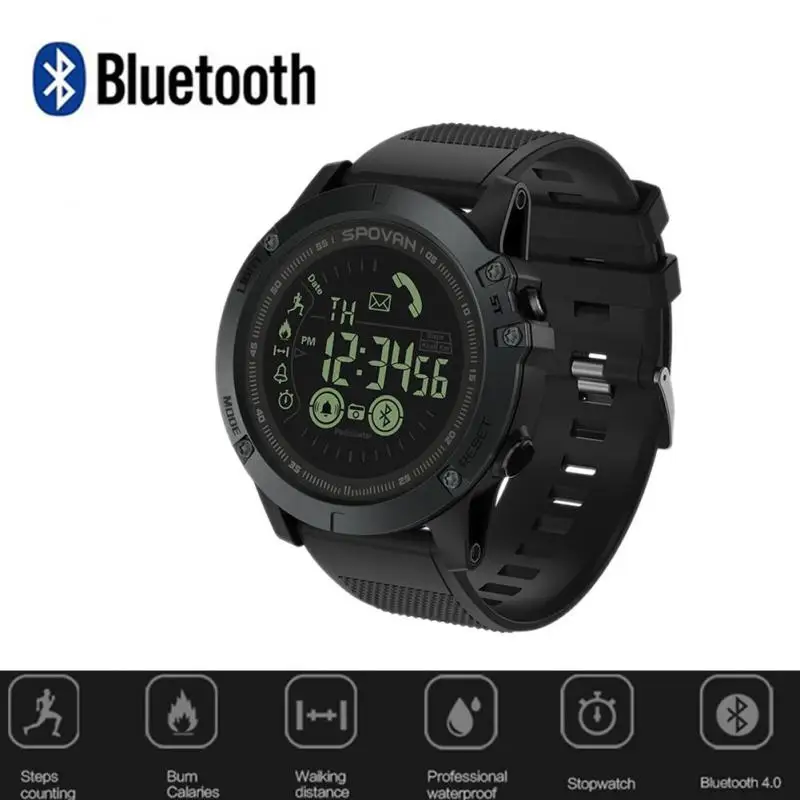 

New Bluetoothes Men's Watch Fashion Sport Clock Digital Watch 2 Years Battery Life 50m Waterproof Watch Relogio Feminino PR1