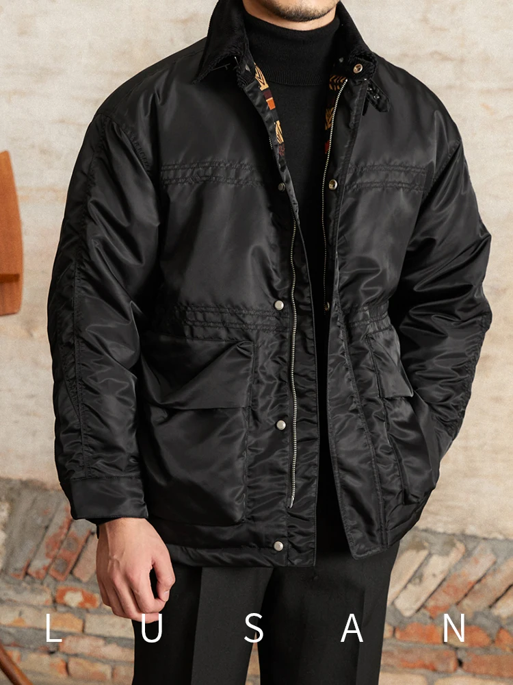 Винтажная свободная пуховая толстая куртка в стиле оленя Sanxian дня рождения