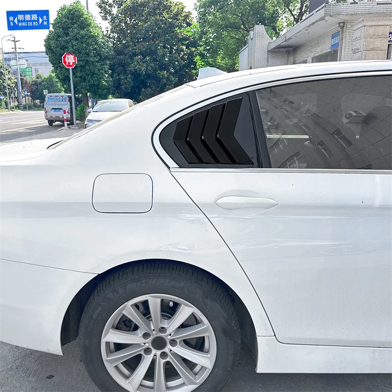 Карбоновые/глянцевые черные треугольные жалюзи в форме акулы жабер декоративное