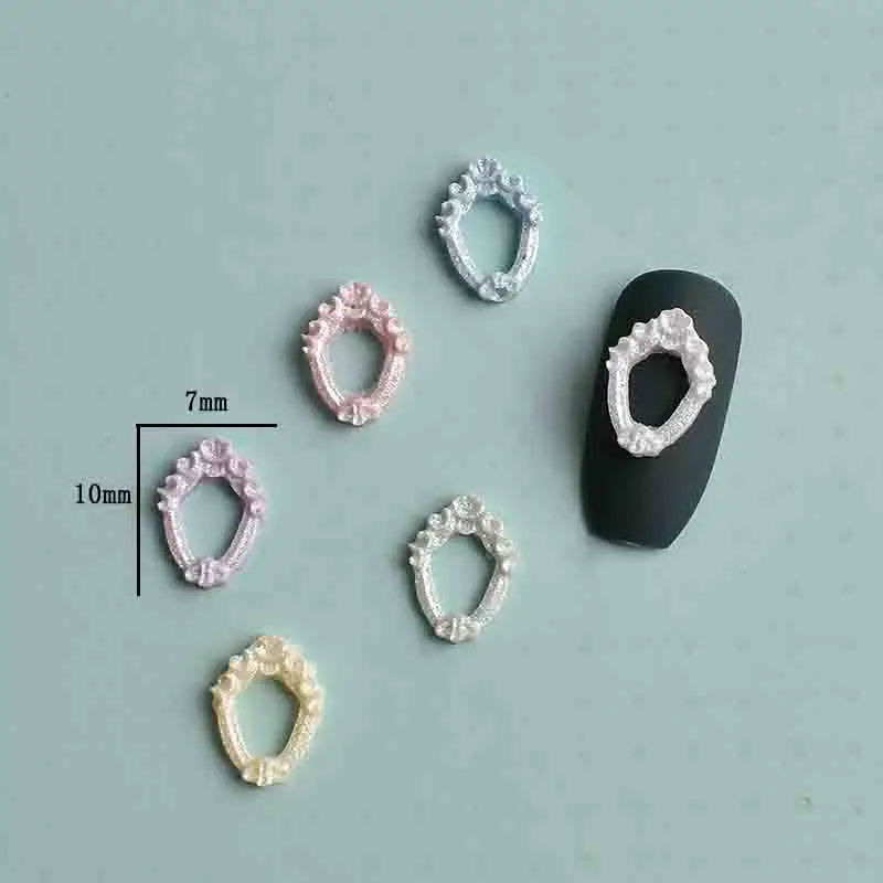 

6x7 мм винтажные строительные материалы для дизайна ногтей смола Макарон смешанных цветов 3D аксессуары для маникюра DIY