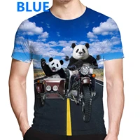 2022 summer mens fashion t shirts oversized funny animal panda 3d printed t shirt loose clothes short sleeve tshirt