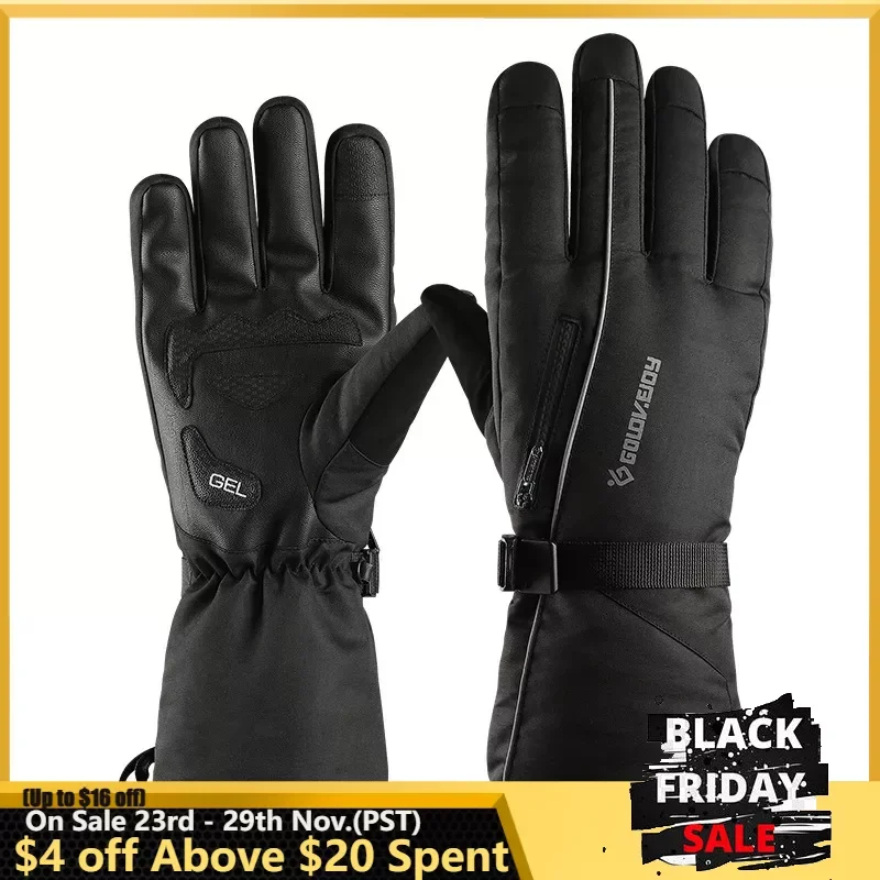 

Touch Screen Winter Ski Gloves Snow Outdoor Sport Women Men Waterproof Warm Snowmobile Motorcycle Cycling Snowboard Ski Gloves