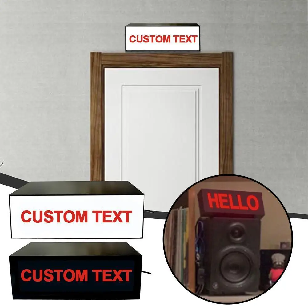 Custom Text On Air Light Sign Recording Sign Studio Warning On Sign Neon Home Studio Decoration Signs Air Sign LED B0O5