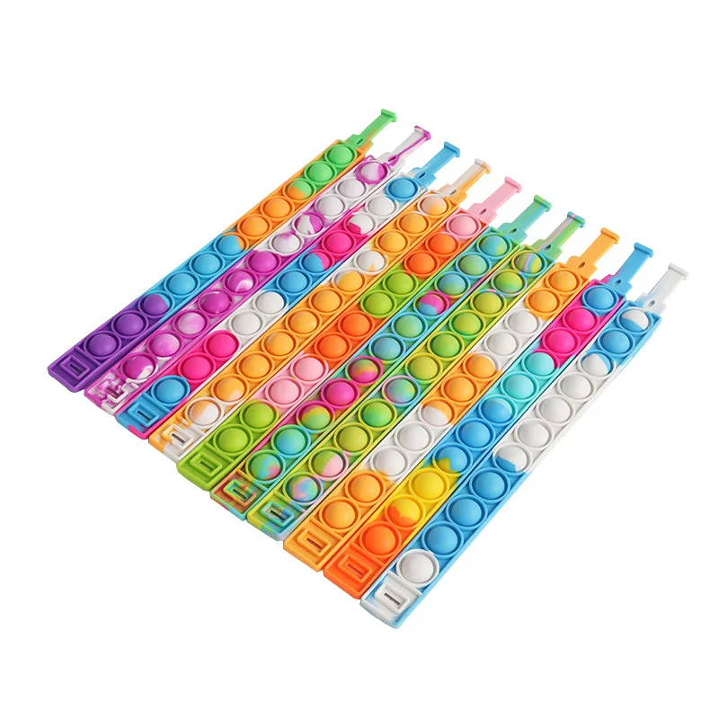 Музыкальный браслет Press для декомпрессии и силиконовый пузырьковый ремешок на