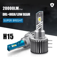 h15 led bulbs canbus 80w 20000lm car led headlights for audi mercedes benz bmw volkswagen golf 6000k auto daytime running lights