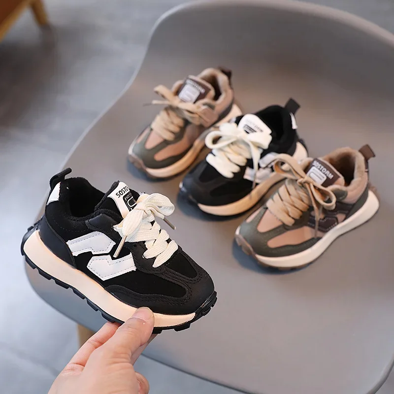 

Winter New Boys Girls Plush Sneakers For Kids Casual Sports Shoes Baby Toddler Warm Cotton Shoes Child New Shoes Size 21-30