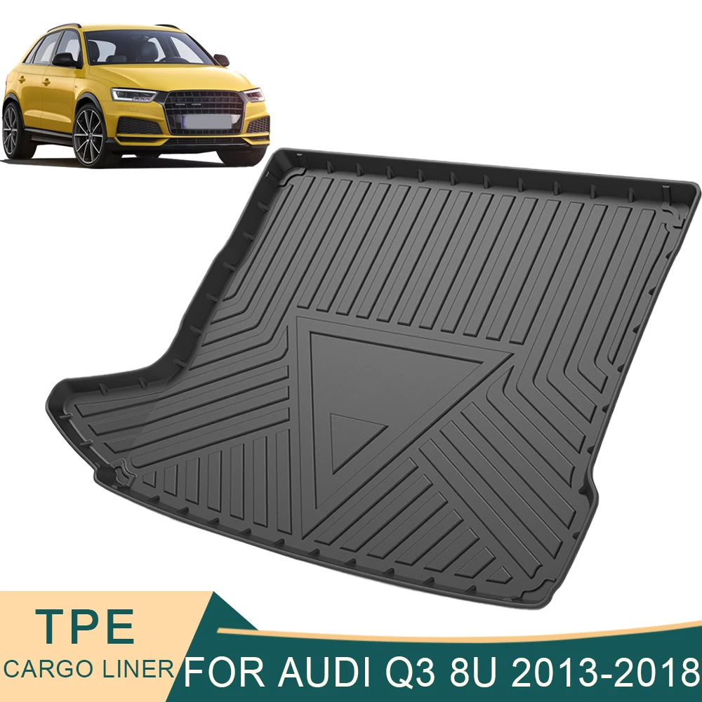

For Audi Q3 8U 2013-2018 Auto Car Cargo Liner All-Weather TPE Non-slip Trunk Mats Boot Tray Carpet Interior Accessories