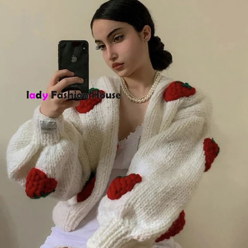 

Женский трикотажный кардиган с V-образным вырезом и крючком