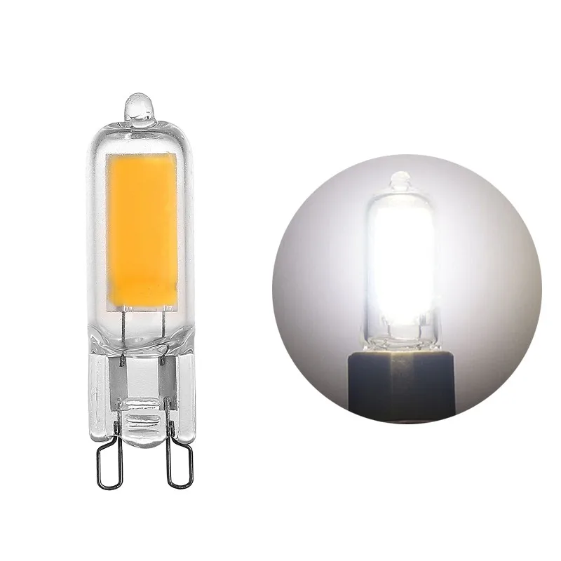 Сверхъяркая светодиодный ная Светодиодная лампа 6 Вт 9 12 светодиодсветильник G9 220